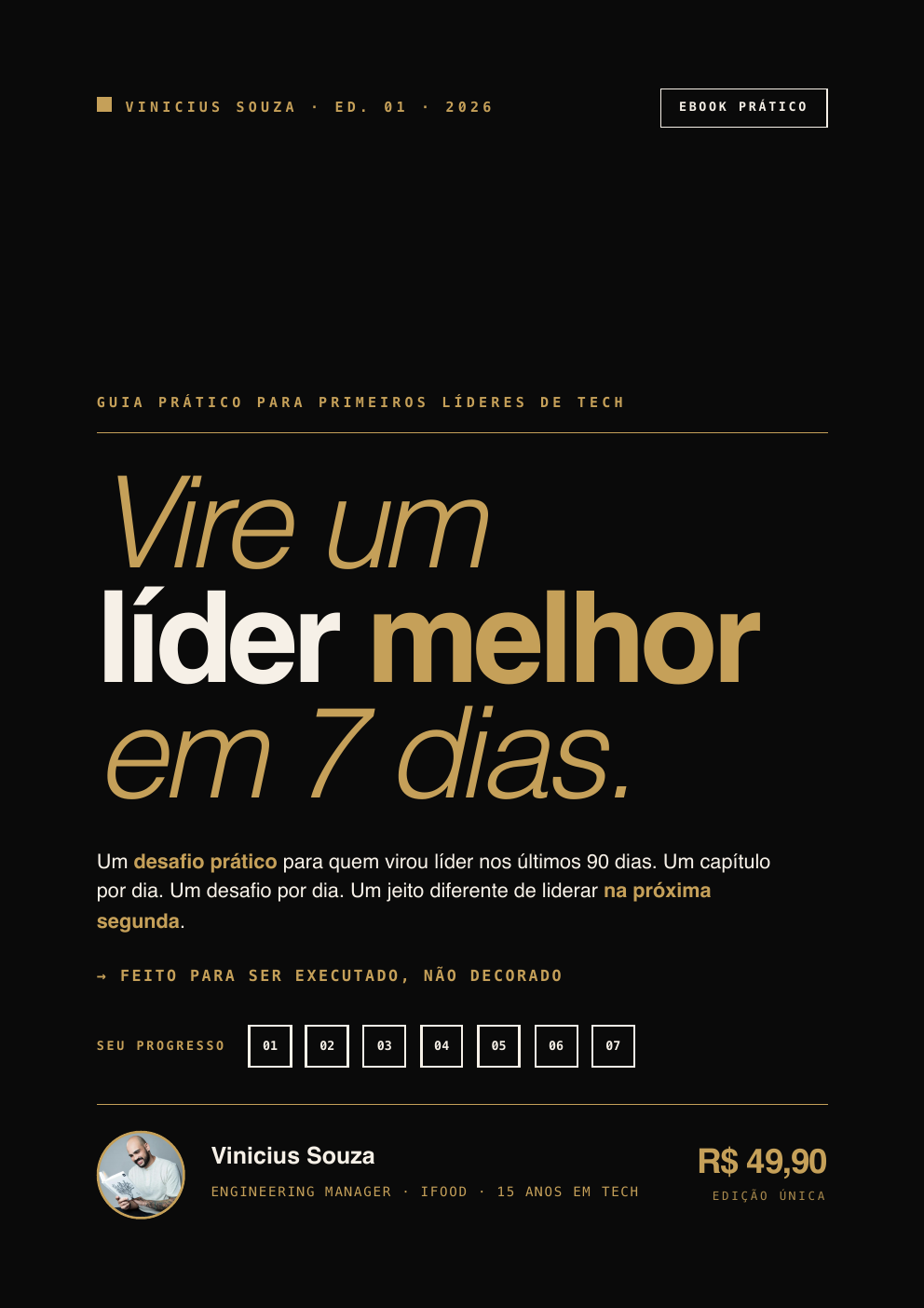 Capa do ebook Vire um Líder Melhor em 7 Dias